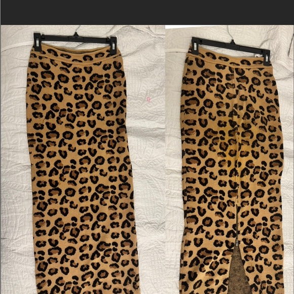 RARE ALAIA Azzedine F/W 1991 Runway leopard print wool midi skirt - Small - Picture 6 of 15